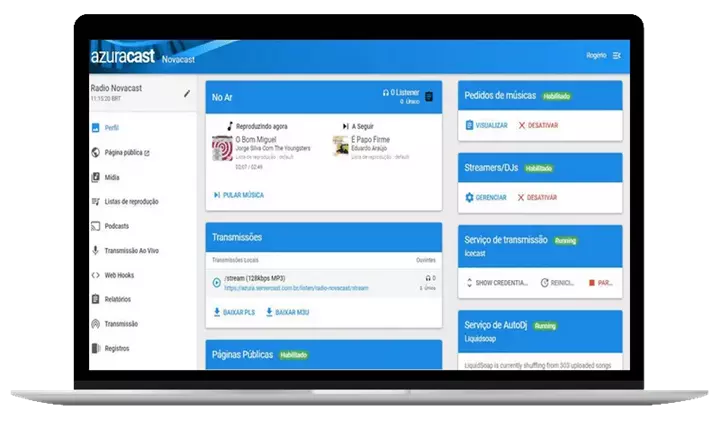 Ilustração azuracast